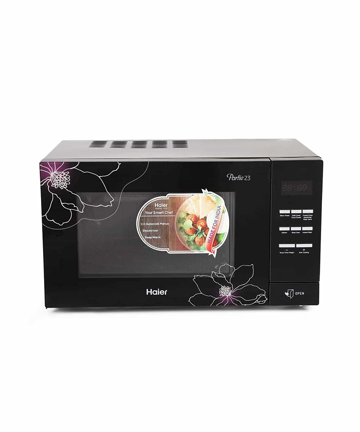HIL2301CBSB (23 LTR)(BLACK FLORAL)(76ACM) - MWO-CONVECTION - HAIER