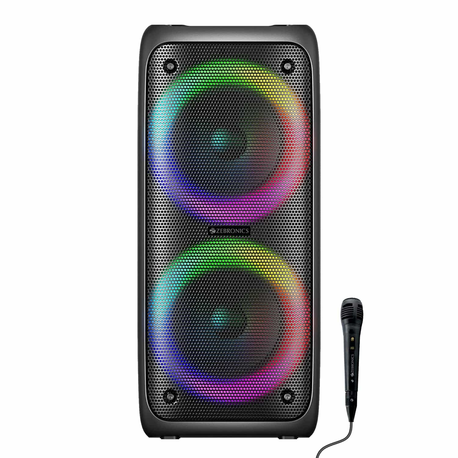 BARREL 200 (40WATTS,BT,KARAOKE WIRED MIC,2.5HRS BATTERY,MINI X BOOM)-BT-SPEAKER-ZEBRONICS