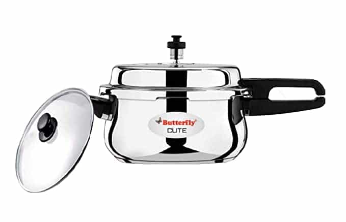 3 LTR CUTE (WITH GLASS LID)(C1990C00000) - PRESSURE COOKER - BUTTERFLY