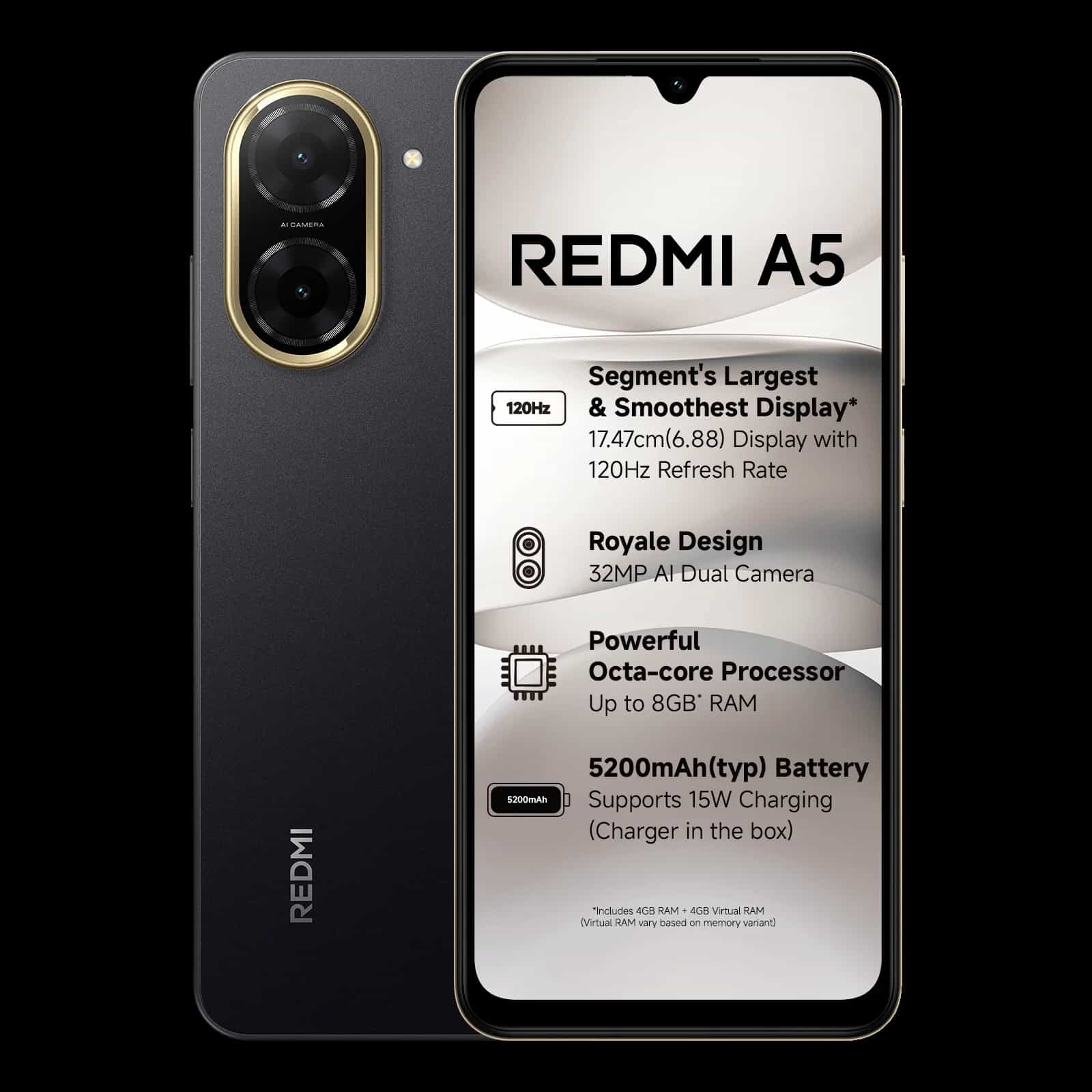 REDMI A5 (4+128)-MOBILE PHONE-REDMI