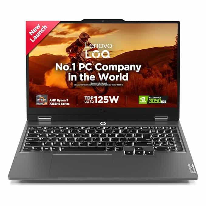 83JC00LRIN/R5 7235HS/16GB,512GB/WIN11/OFF2024/INTEGRATED INTEL UHD GRAPHICS/15.6 FHD/LUNA GREY/1 YEAR, ONSITE, ADP-LAPTOP-LENOVO