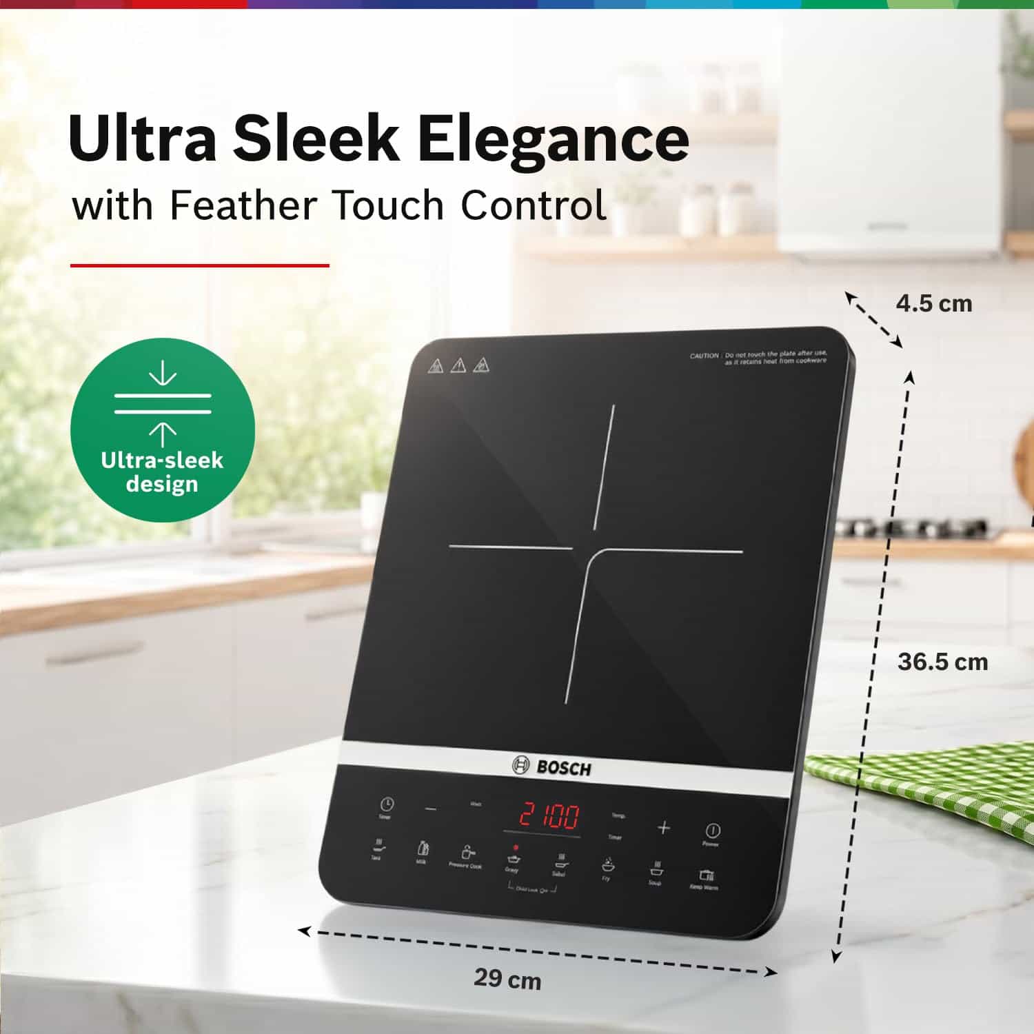 TRUE SAFE INDI (2100W)(TOUCH CONTROL)(PI815S11E)-INDUCTION COOK TOP-BOSCH