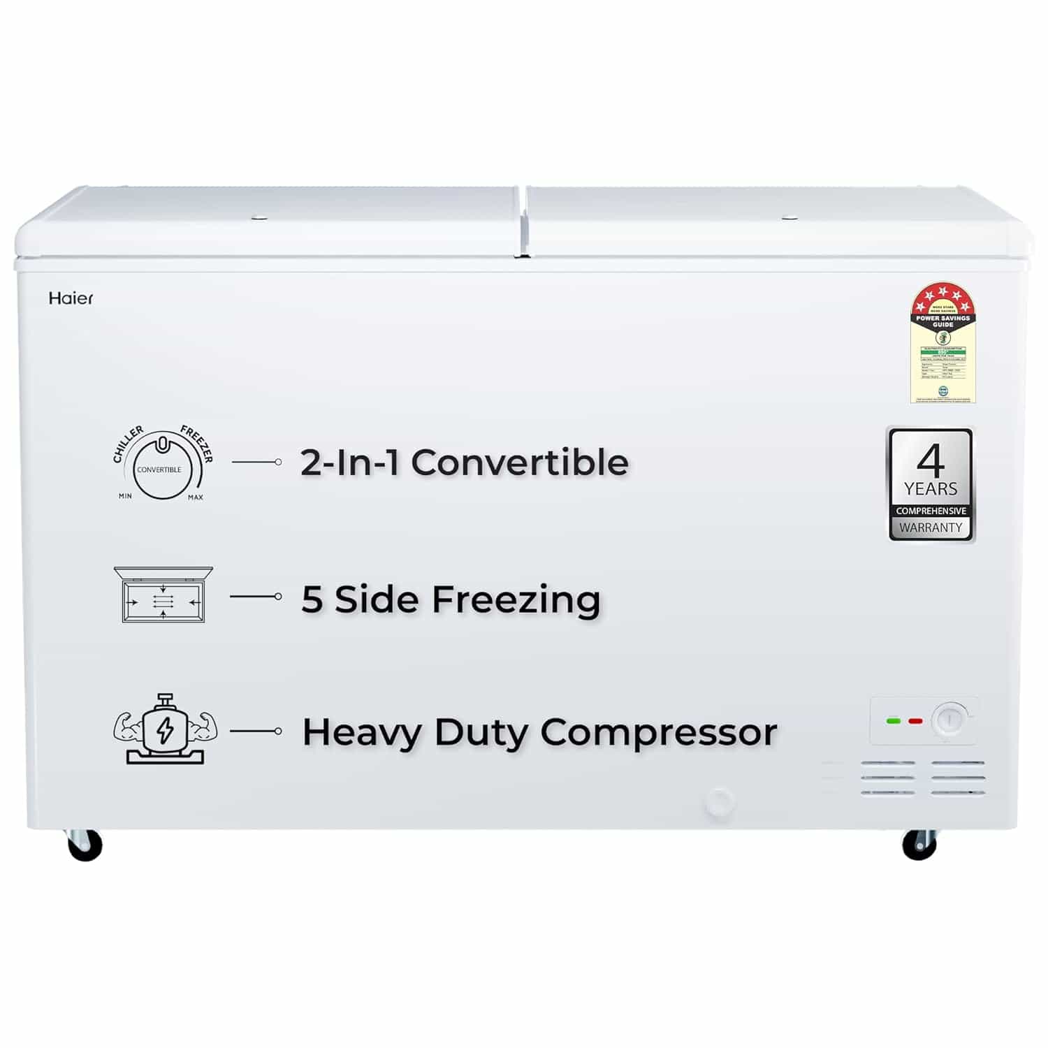 HFC-588DPW5 (588 LTRS)(WHITE)(5 STAR)(DOUBLE DOOR)(B30JU906A)-FREEZER-HAIER