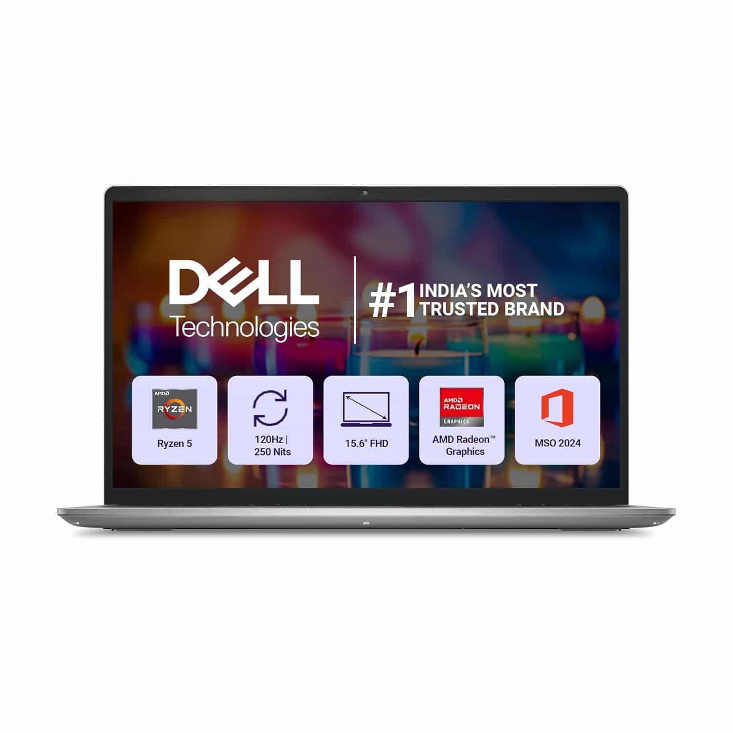 ODC1525580201RINS1/R5-7530U/WIN11,OFFICE 2024/16GB/512GB/UMA/15.6 FHD/BACKLIT/PLATINUM SILVER-LAPTOP-DELL
