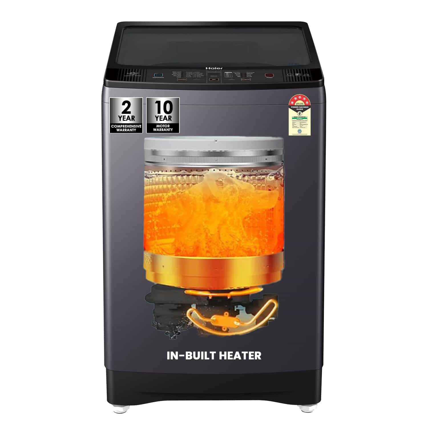 HWM110-H688BK-(11.0 KG)(BLACK)(IN BUILT BUTTERFLY HEATER)-WM-TL-HAIER