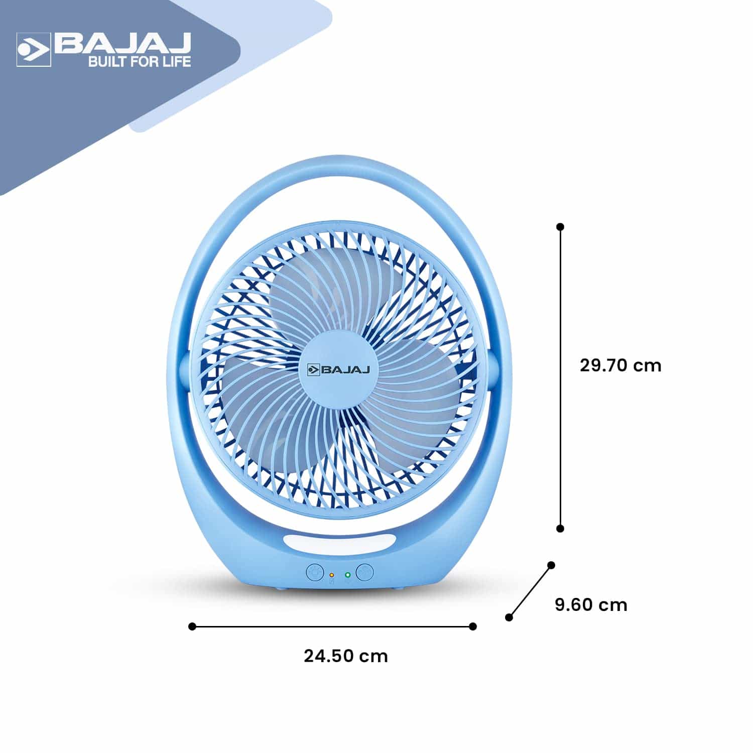 178MM PERSONAL PYGMY (WHITE)(PERSONAL FAN)(4 HRS BACKUP)(251284)-FAN-TABLE FAN-BAJAJ