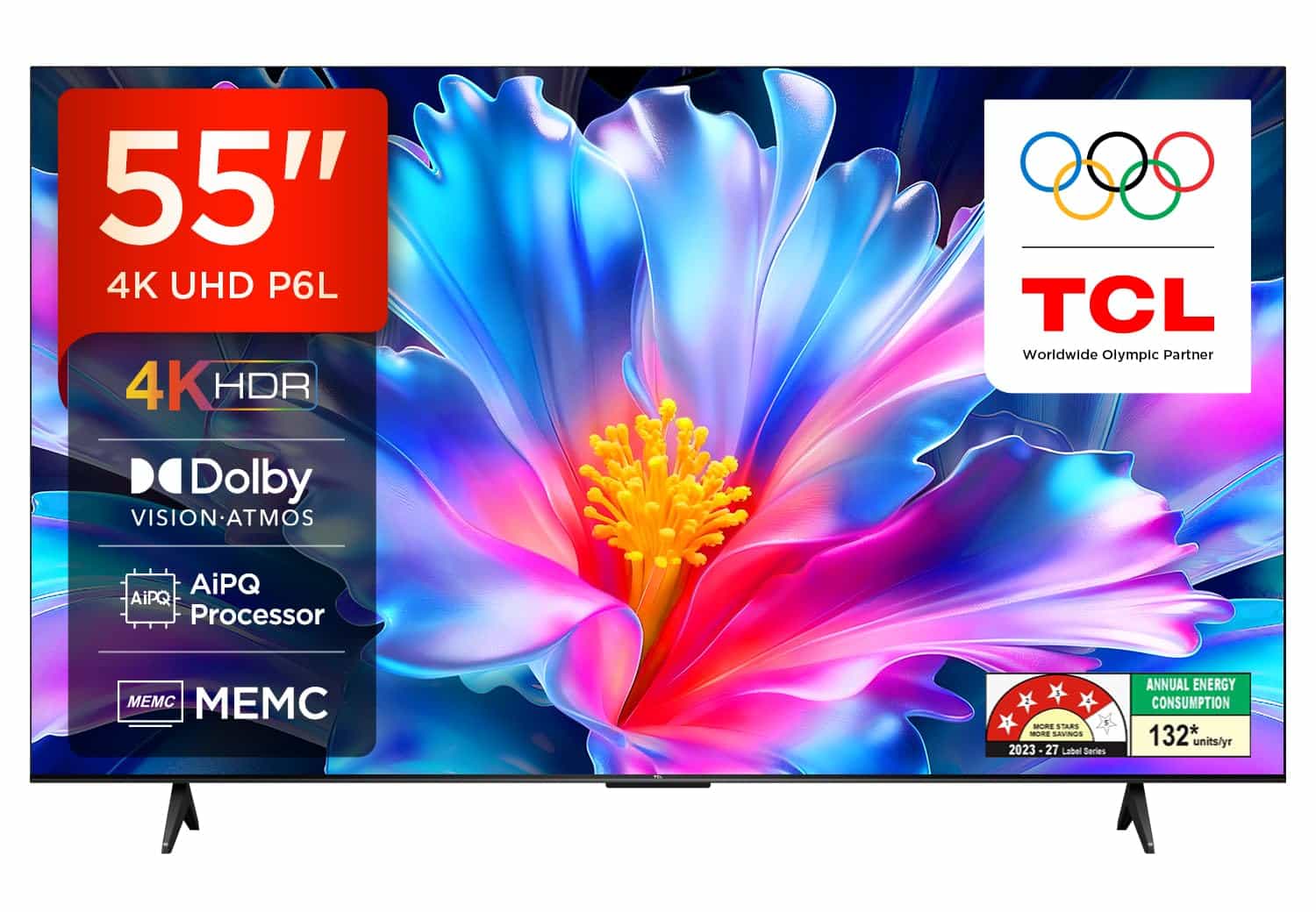 55P6L (4K UHD SMART GOOGLE TV) LED UHD TCL