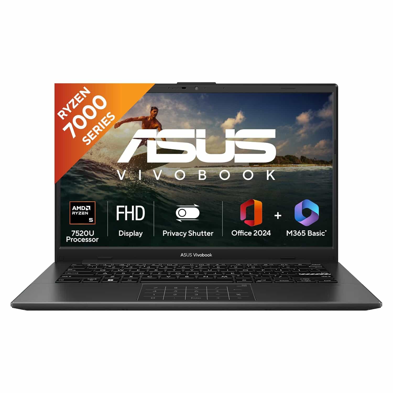 E1404FA-EB774WS/R5 7520U/16GB/512GB/14 FHD/MIXED BLACK/NUMBERPAD/WIN 11 HOME/OFFICE HOME 24-LAPTOP-ASUS