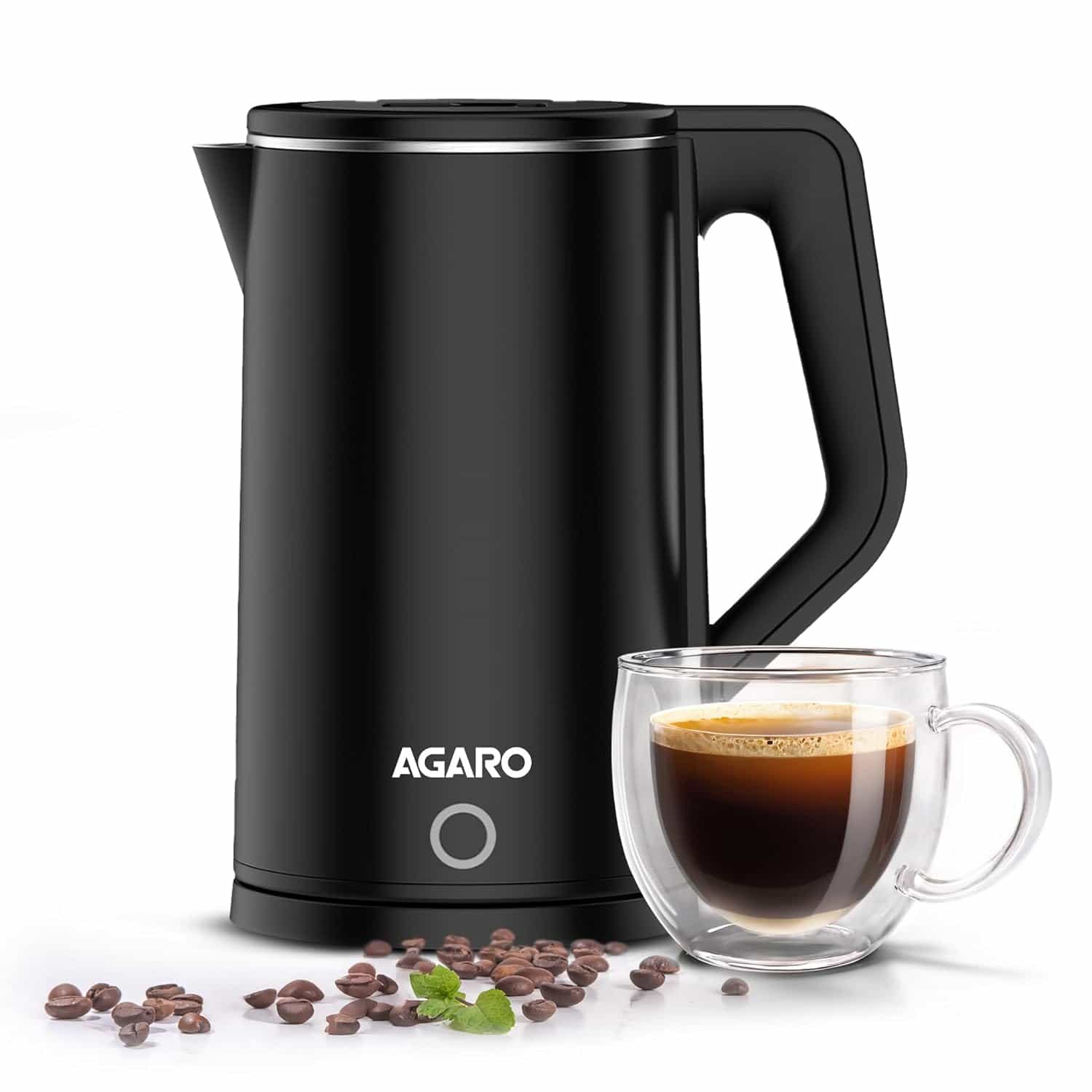 ELEGANT (1.8 LTR)(DOUBLE LAYER BODY)(AUTO SHUT OFF)(1500W)(33897)-ELECTRIC KETTLE-AGARO