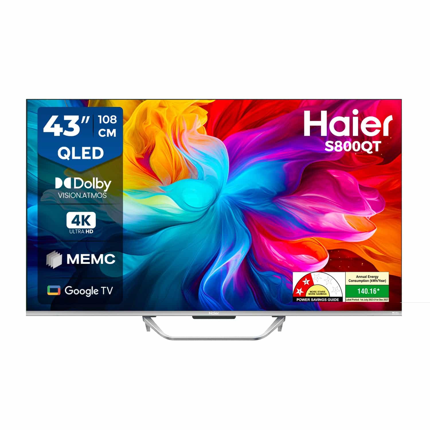 H43S80GX (SMART GOOGLE TV) LED QLED HAIER
