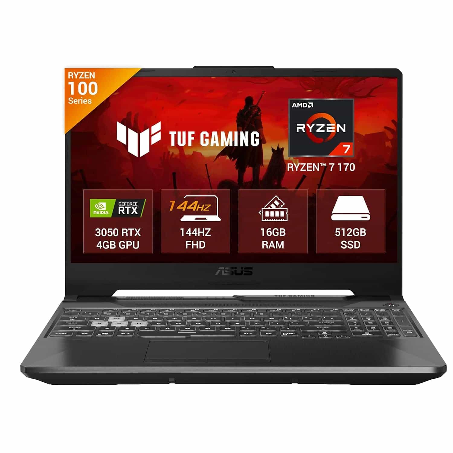 FA506NCQ-IN080W/R7 170/16GB/512GB/15.6" FHD/WIN 11 MSO 2024/RTX3050 4GB-LAPTOP-ASUS