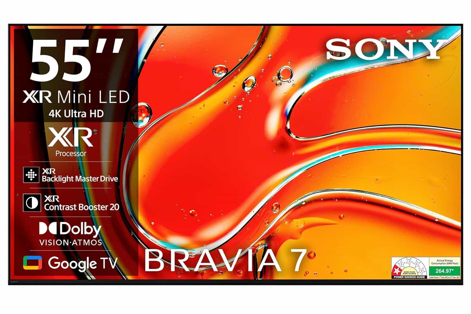 K-55XR70M2 (GOOGLE TV)(4K UHD SMART LED)(BRAVIA 7)(MINI LED)(127631101)(4548736179042)-LED QLED-SONY