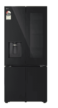 CV-K25FFGFB ABMQEBN (BLACK GLASS)(610 LTRS)(2 STAR)(4 DOORS)(WIFI)(8806096561720) REF SIDE BY SIDE LG