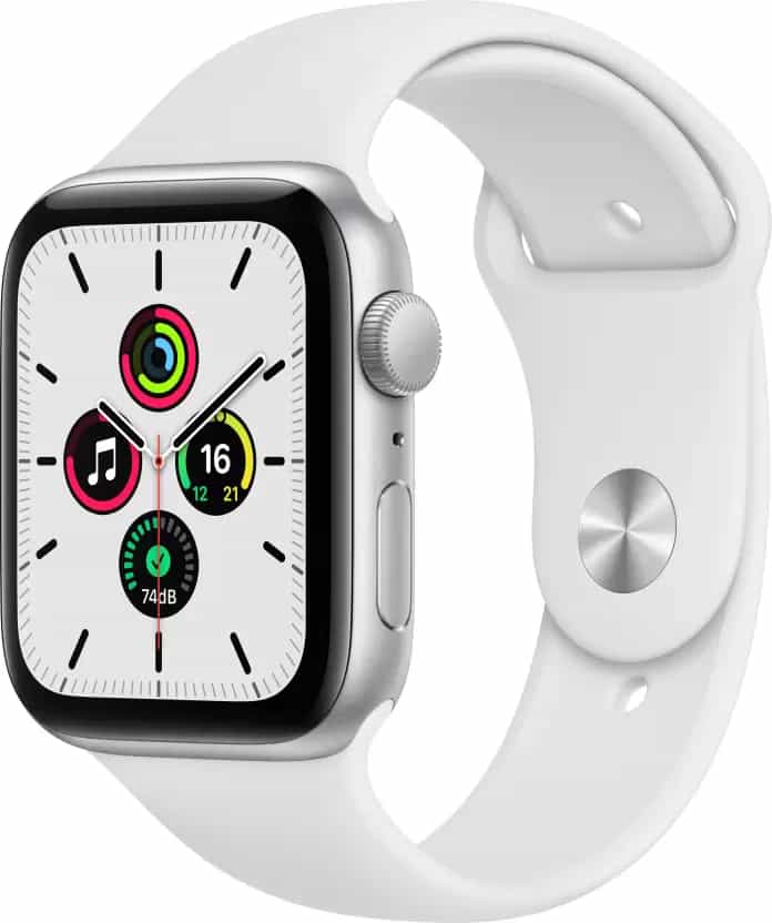 APPLE WATCH SE GPS 44MM STARLIGHT ALUMINIUM CASE WITH STARLIGHT SPORT BAND - MNJX3HN-A