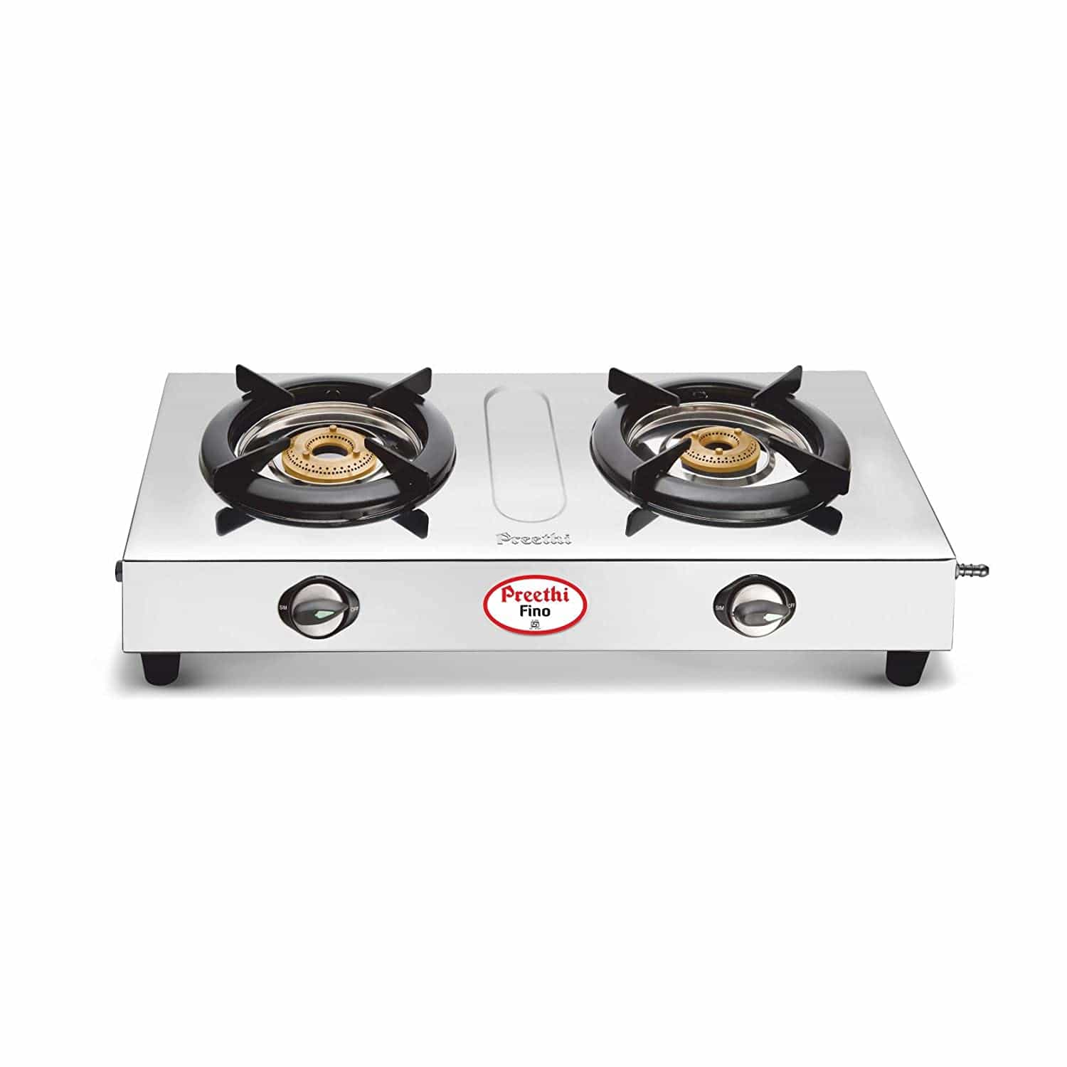 FINO (2B)(SS)-(2 BURNER)(SSGS002)(SS)(19000012) - GAS STOVE - PREETHI