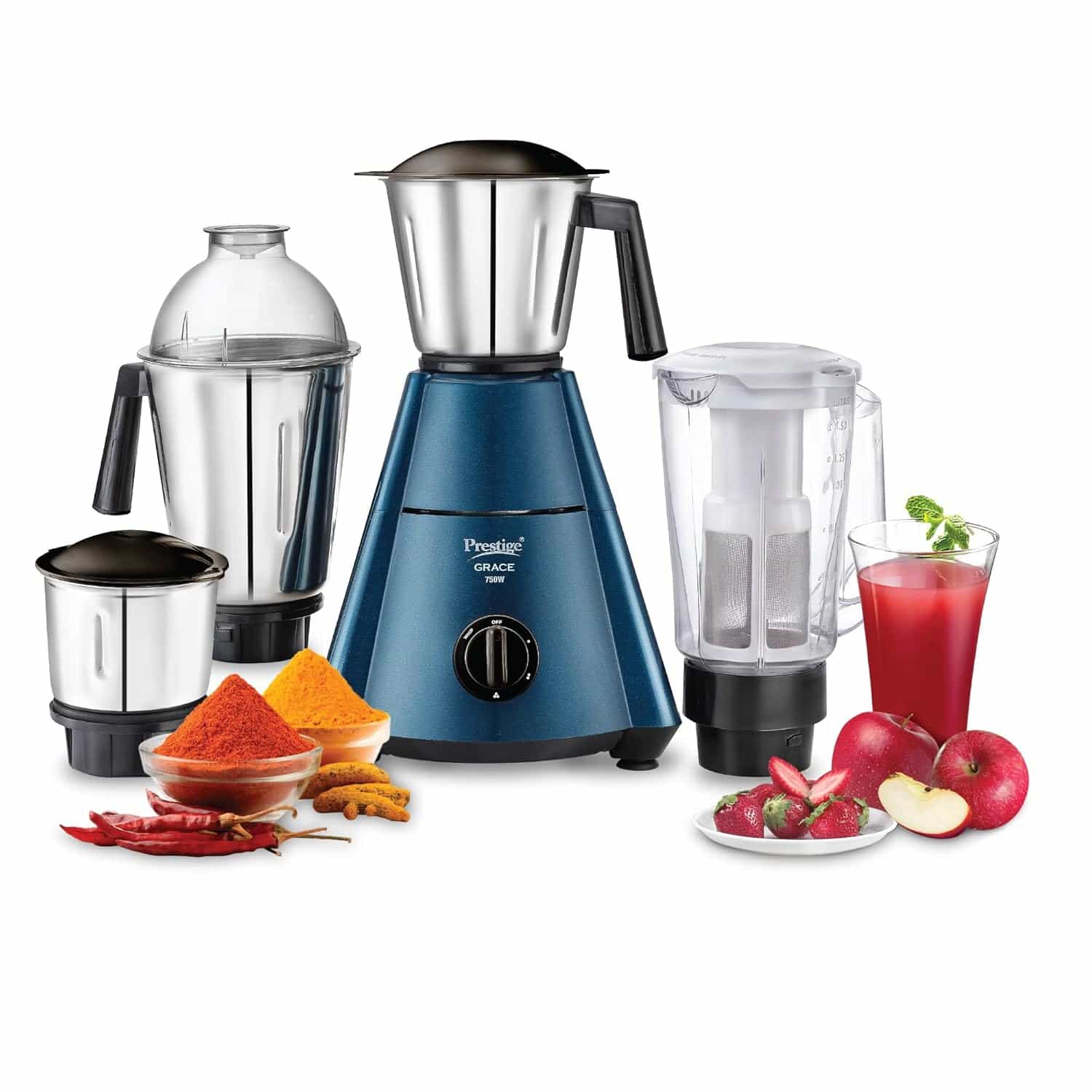 GRACE (750W)(4 JARS)(43151) - MIXER GRINDER - PRESTIGE