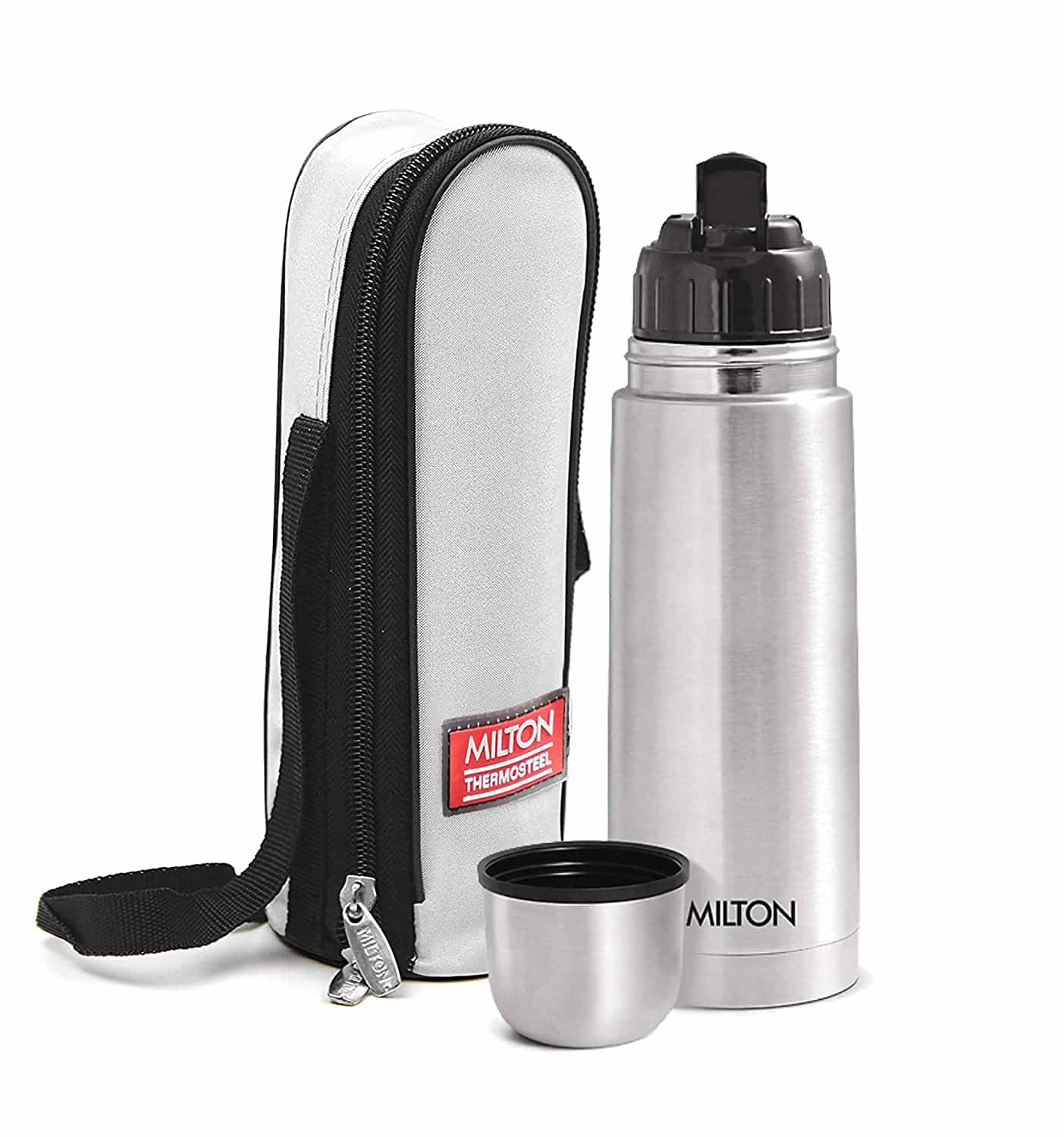 THERMOSTEEL (350 ML)(WITH LID)(STAINLESS STEEL)(DTMSFIS005ASSR0020) - FLASK - MILTON