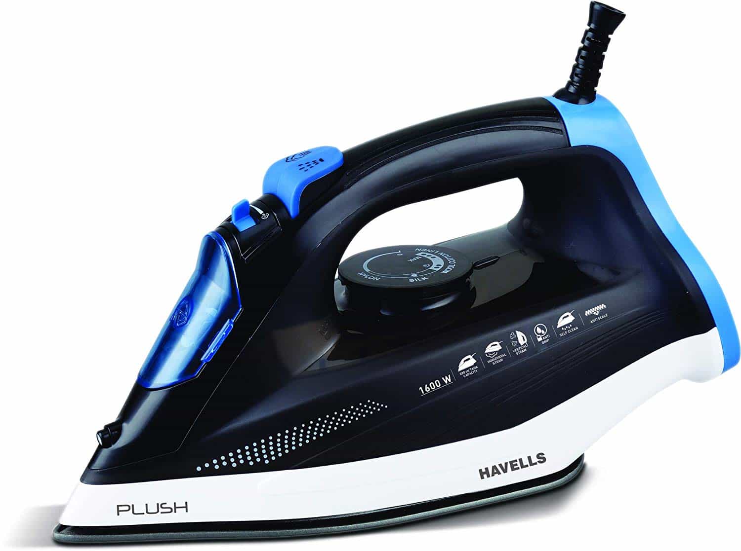 PLUSH BLACK (1600W)(STEAM)(GHGSIBCK160) - IRON - HAVELLS